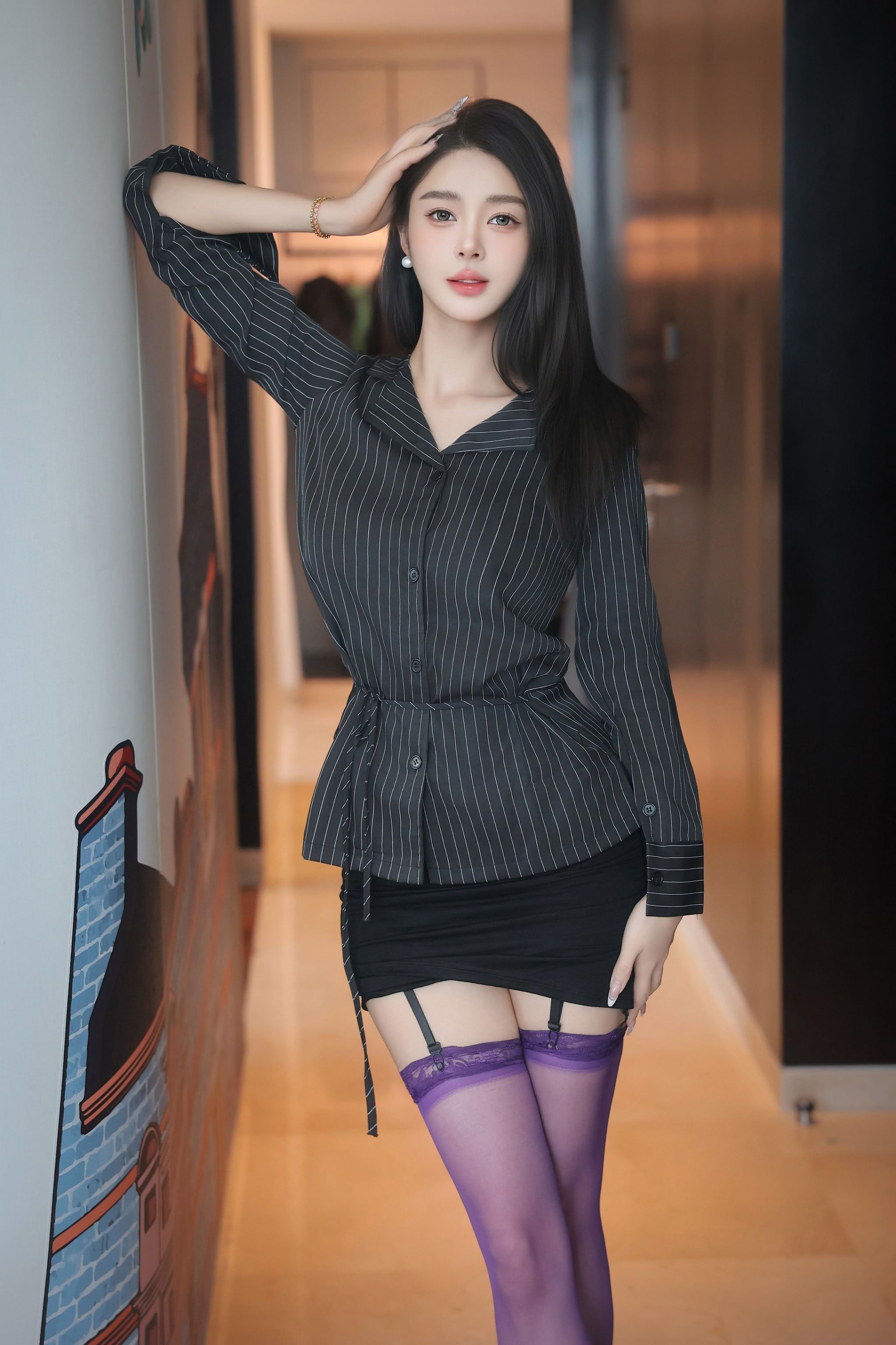 图片[1]-Candy糖糖 – NO.008 紫色丝袜[85P]-XikXak